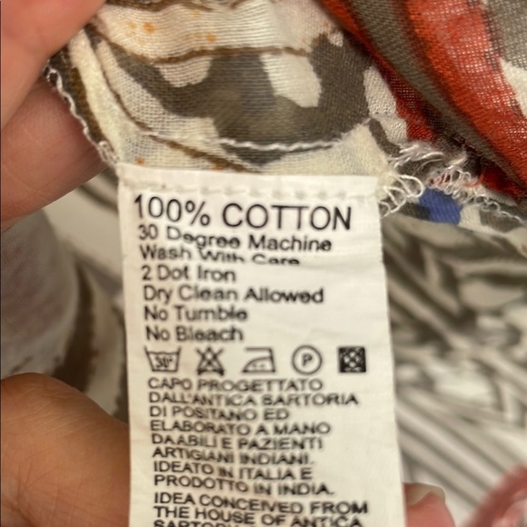 Antica Sartoria by Giacomo Cinque Swim Kaftan Dress Coverup Large - Picture 10 of 14